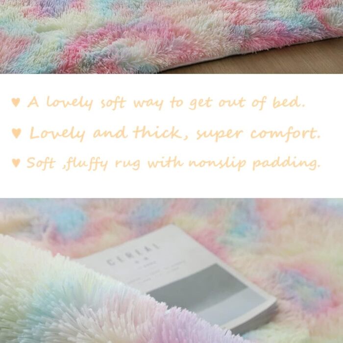 Штучний хутровий килим NIULAA 120x160 см білий, пухнастий, м'який, для вітальні, спальні, коридору, підлогу біля ліжка, на вулицю, шторний, однотонний