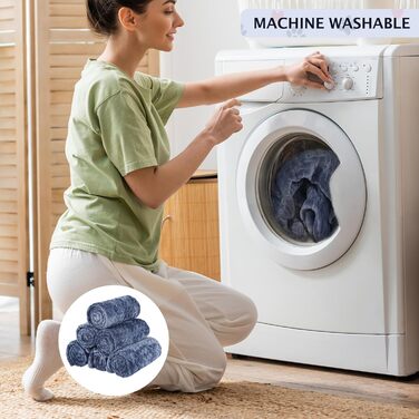 6 шт. М'які ковдри для собак та котів BVAGSS, 60 x 40 см, фліс, фланель, блакитні колоски