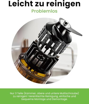 Hurom Slow Juicer | Vegetable and Fruit Juicer | H310 | Easy to Clean & Quiet Motor Electric Juicer with Mesh Filter | 150 Watts | BPA Free | Sleek Design | 220ml, Lavender