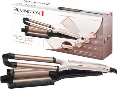 Випрямляч для волосся Remington ProLuxe 4-в-1 CI91AW: пляжні локони, мультистайлер, регулювання температури до 210°C