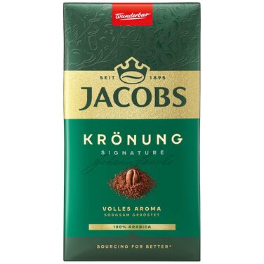 Кава молота Jacobs Krönung для фільтр-кави, набір 12 пачок по 500 г