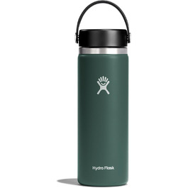 HYDRO FLASK - 1180ml (40oz) Water Bottle - Insulated Stainless Steel Water Bottle - Sports Bottle with Leak-Proof Flex Cap Lid & Strap - Dishwasher Safe Thermos Bottle - Wide Mouth Opening - (590 ml, Douglas Fir Green)