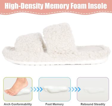 Тапочки жіночі халатні OFF-CUP з м'якою підошвою та декором у вигляді акули, білі, 38/39