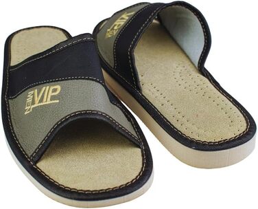 Чоловічі тапочки APREGGIO з натуральної шкіри – зручні та комфортні, сірого кольору, розмір 40-46 (EU 43)