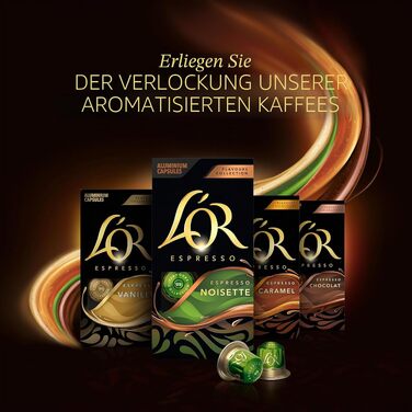 Кавові капсули L'OR Espresso Ristretto для Nespresso, 100 шт (10 упаковок по 10 капсул)