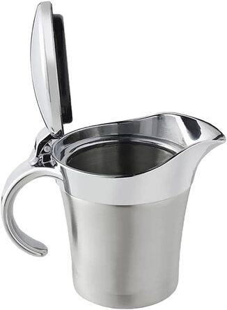 HomeDecTime 2 x Double-Walled Sauce Bowls Stainless Steel Thermal Sauce Pot