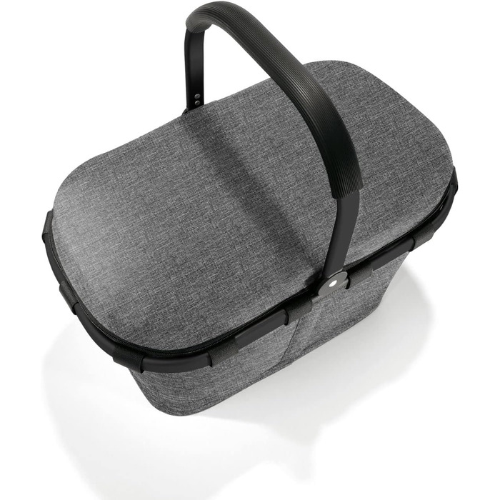 Термосумка-кошик reisenthel carrybag iso з кришкою, водонепроникна, для покупок, срібляста