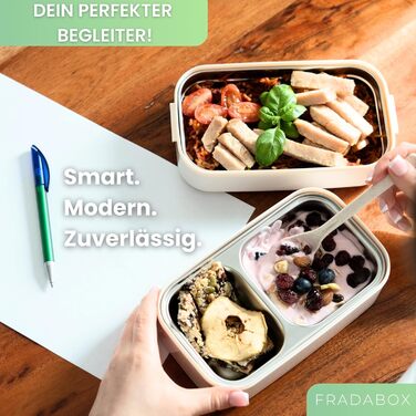Бенто-бокс 'Taylor', 2 яруси з відділеннями, преміум нержавіюча сталь, без BPA, з посудом, для їжі на виніс, Meal Prep для дорослих, витримує мікрохвильову піч, герметичний