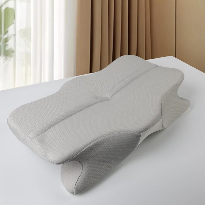 PHYSEN Memory Foam Pillow for Neck Pain, Head Pillow, Ergonomic Orthopedic Sleeping Pillow, Comfortable Side Sleeper Pillow for Side, Back & Stomach Sleepers, 62x41x13cm