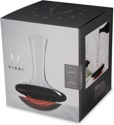 Whisky Reserve European Crystal Decanter Glass Wine Preserver Carafe holds 1 standard 750 ml bottle, 1.75 ml, 1 piece