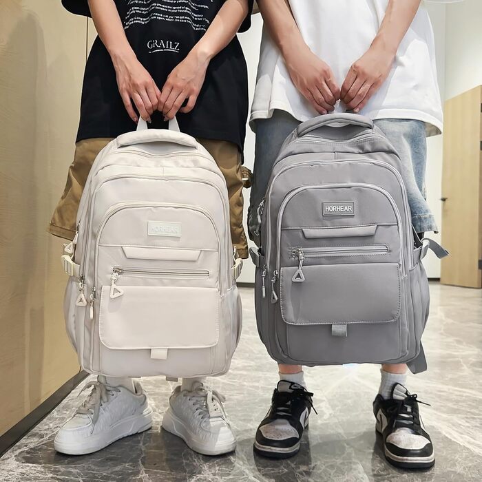 Шкільний рюкзак для дівчаток сірого кольору: стильний, місткий, для навчання та повсякденного використання