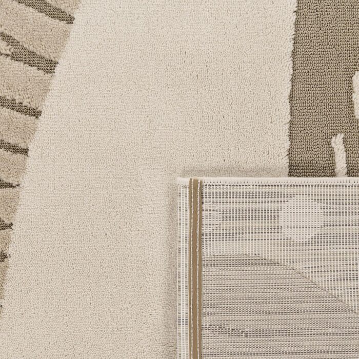 Дитячий килим Paco Home Kinderteppich 80x150 см, бежевий з левом, 3D ефект, м'який, гіпоалергенний, для дитячої кімнати