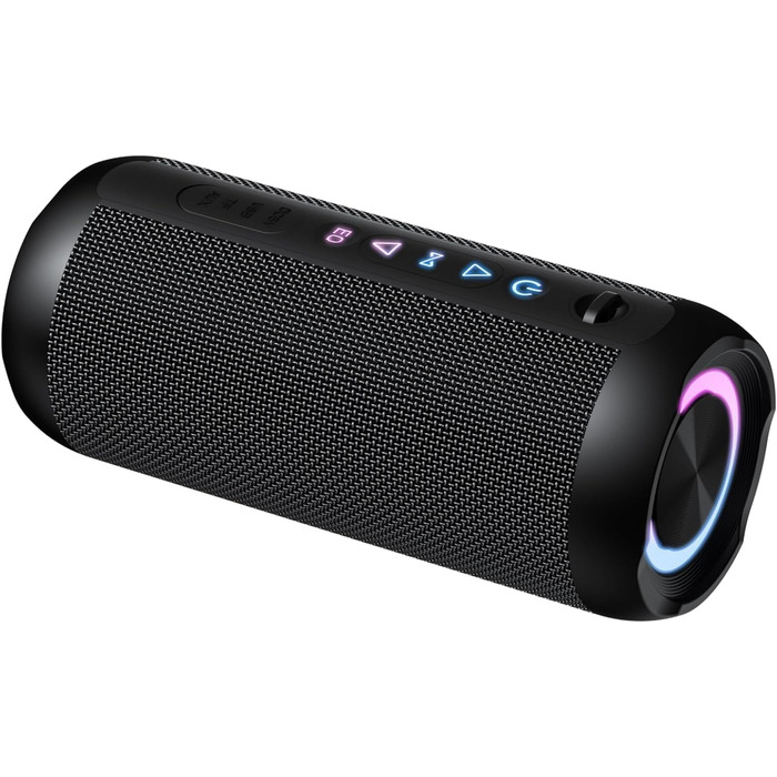 Портативна Bluetooth колонка з підсвічуванням, 30W, водонепроникна IPX7, подвійний бас, акумулятор 3000mAh, RGB, TWS, AUX, TF картка, для відпочинку на природі, вечірок та подорожей