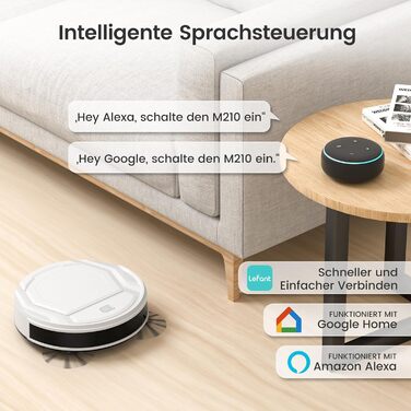 Робот-пилосос LEFANT Gen2 з функцією миття, 12000Pa, LiDAR-навігація, керування через додаток/Alexa/iWatch (M210P)