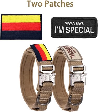 Тактичний нашийник для собак з контролем, регульований, нейлон, з м'якою підкладкою, металева застібка, для середніх та великих собак, для полювання, тренувань, на відкритому повітрі, рожевий (M, сірий)