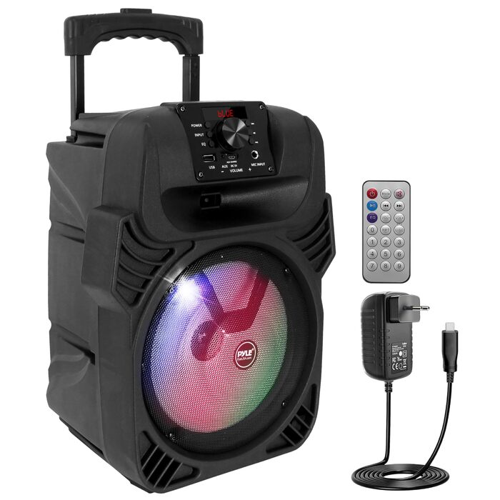 Pyle Partybox 600W Bluetooth Колонка Портативна з LED, USB/SD/MP3, для Караоке, Вечірок, Подій та DJ