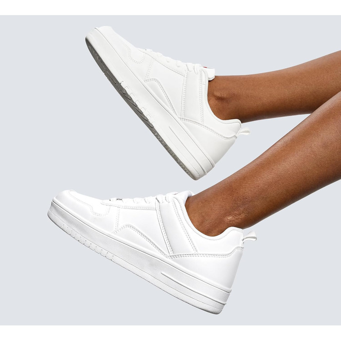 Жіночі кросівки LUCKY STEP з блискучими стразами, шкіряні низькі кросівки на шнурівці, зручні кросівки для ходьби, білі, 37 EU