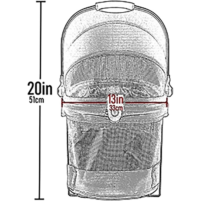 Переноска для собак та котів Pet Gear View 360, чорний, L (51x30x47 см)