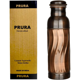 Copper Water Bottle with Diamond Cut, Leak-Proof, Ayurvedic Drinking Vessel, Copper Vessel for Sports, Gym, Outdoor, Yoga (Design 39)