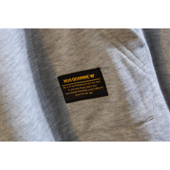 Спортивна кофта GURUNVANI Unisex 20wy801 з капюшоном, сіра (3XL)