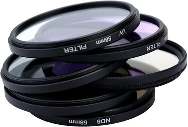 Набір фільтрів для камери Docooler: UV, CPL, FLD, ND 58mm – аксесуари для фотографії