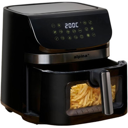 Фритюрниця Alpina Heißluft XXL: Airfryer на 4-6 осіб, 1800W, 9L, цифровий дисплей, таймер 2 год