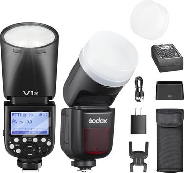 Godox Speedlite V1-S - професійний вспишник для камер Olympus з бездротовою синхронізацією 2.4G та i-TTL, потужність 76W, HSS 1/8000