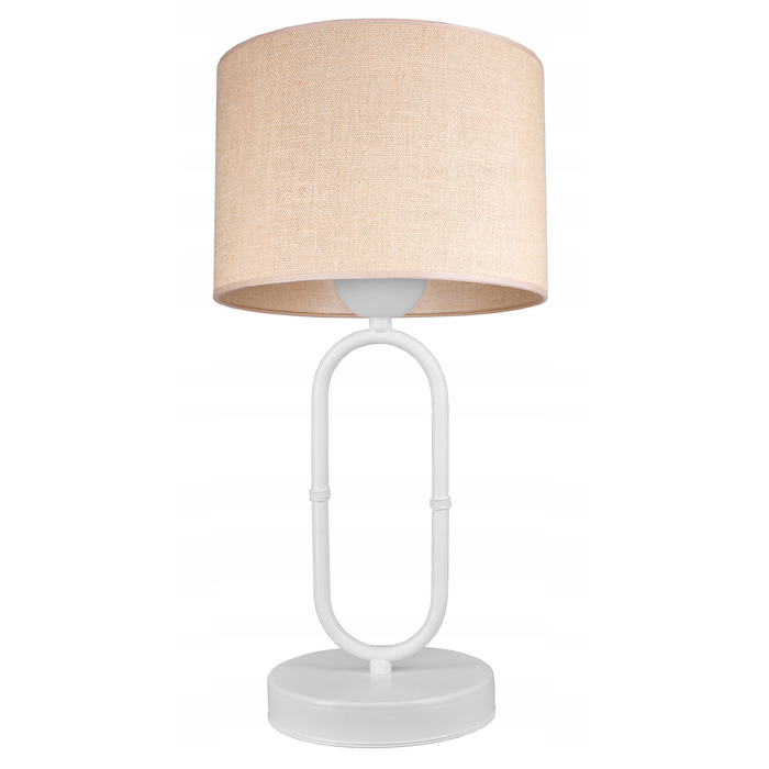 Стильна біла настільна нічна лампа в стилі бохо з джутовим абажуром, сучасна лофт LED