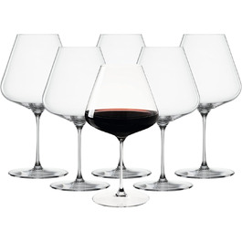Spiegelau & Nachtmann, 6-piece Burgundy glass set, crystal glass, 960 ml, Definition, 1350100