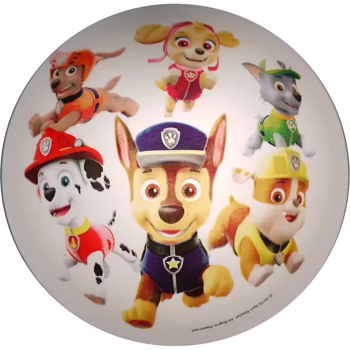 Дитяча стельова лампа Paw Patrol, пластик, E27, 36 см, для дітей, Маршал, Чейз, Скай