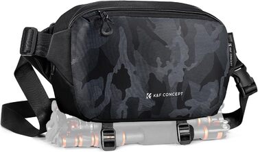 Рюкзак для камери K&F Concept, сумка через плече, фотосумка, камери, сумісний з Canon/Nikon/Sony/DJI Mavic, камуфляж M
