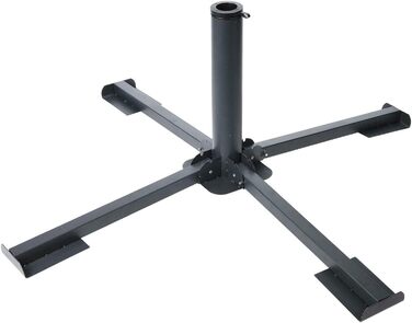 Large metal garden parasol stand, foldable, parasol stand, umbrella stand for the terrace, protects from the sun and provides shade