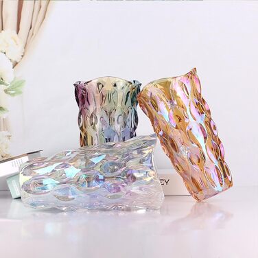 Скляна ваза для квітів, сучасний мінімалістичний дизайн, ручної роботи, для дому, декору, гідропоніки, подарунок на весілля/розлуку, Стиль A-bunt