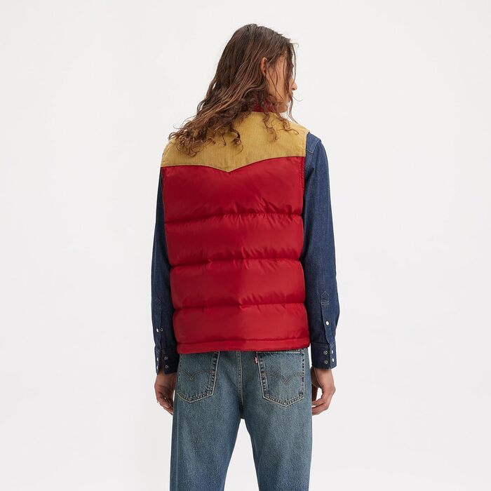 Жилет Levi's чоловічий Western Super Puffer Weste L Rhythmic Red