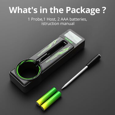 Бездротовий термометр для м'яса з Bluetooth 5.1, 100 м, додаток з рецептами, LED дисплей, для приготування їжі, духовки, BBQ, гриля