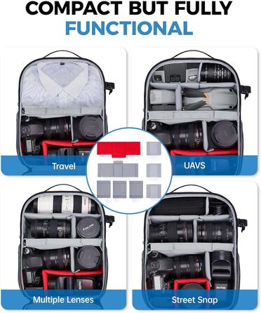 Bagsmart Рюкзак для фотоапарата та ноутбука 15.6