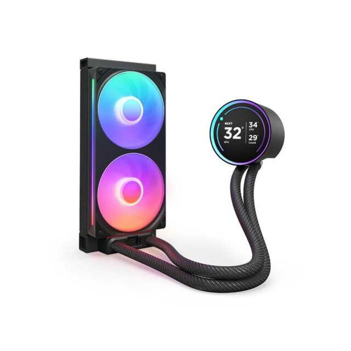 Рідинне охолодження NZXT Kraken Elite 280 RGB V2 LCD, чорне
