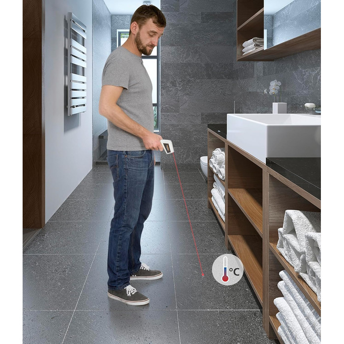 Лазерний інфрачервоний термометр Laserliner - безконтактне вимірювання температури (-38°C - 365°C)