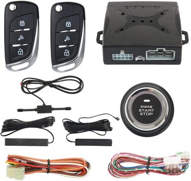 Автосигналізація EASYGUARD EC003N-V-1 з PKE, безключовий доступ, кнопка старту, дистанційний запуск, 12В