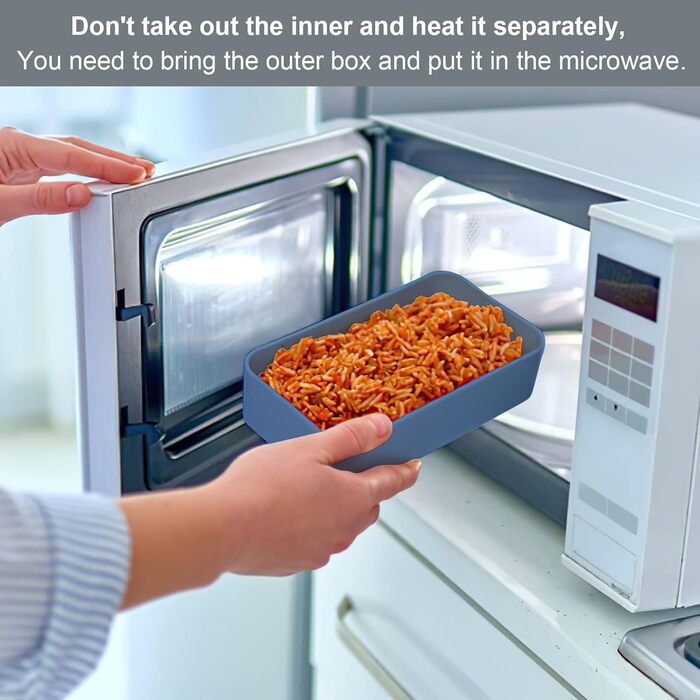 Ланчбокс Brotdose 3-ярусний для дорослих, 2200 мл, бенто-бокс з посудом, 3 відділення, BPA Free, для мікрохвильової печі, бежевий, 19.5 x 11.2 x 15 см