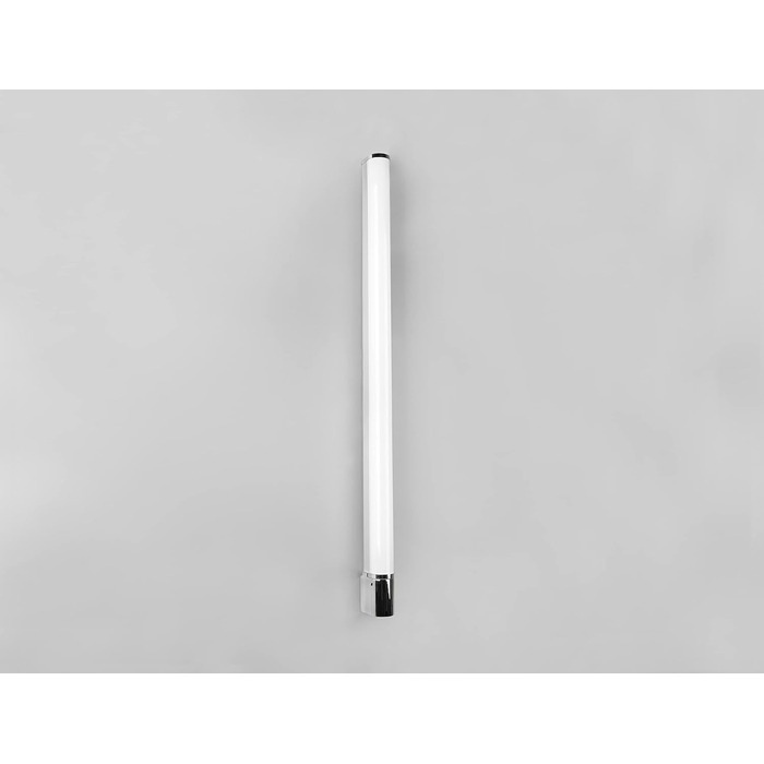 Trio Leuchten LED Bathroom Wall Light Piera 284074206, colored plastic, includes 8 Watt LED, switch, socket, (Chrome, Width 119cm)