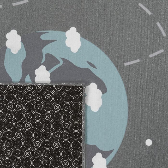 Дитячий килим Paco Home для хлопчиків та дівчаток, 140x200 см, сірий, антиковзний, сучасний килим в дитячу кімнату