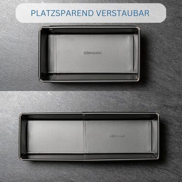 Форма для випікання хліба Westmark Back Meister, розсувна, холоднокатана сталь, антрацит, 32932270