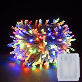 Світлодіодна гірлянда YOSION на батарейках, 100 LED, різнокольорова, для ялинки, саду, вечірки, декор для дому та вулиці