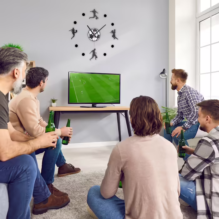Relaxdays DIY Wall Clock 'Football'