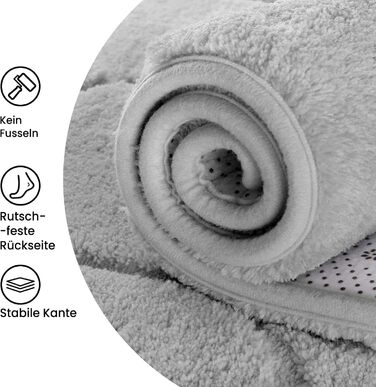 Килим для вітальні та дитячої кімнати сірого кольору, 140x200 см. М'який, з коротким ворсом, легко миється. Килим для спальні та дитячої кімнати.