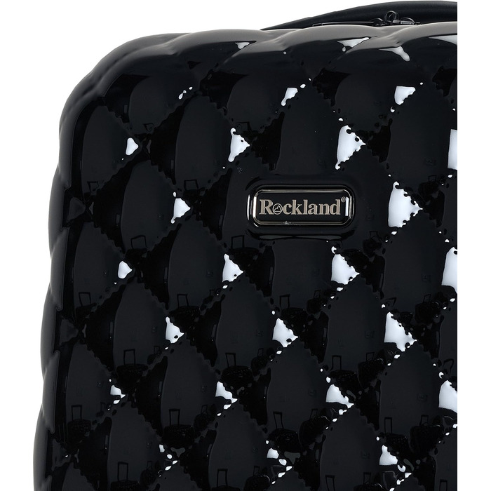 Набір валіз Rockland Quilt Hardside, розширюваний, 3 шт (20/24/28 дюймів), чорний