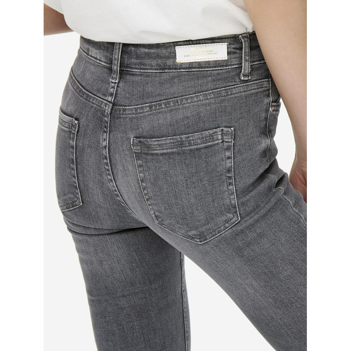 Джинси жіночі клеш ONLBLUSH сірі, середньої посадки, деним