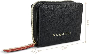 Bugatti Ella small wallet for women, women's wallet, purse, women's purse in black