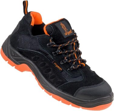 Робочі черевики Urgent, модель 210 S1, чорно-помаранчеві, 43 EU